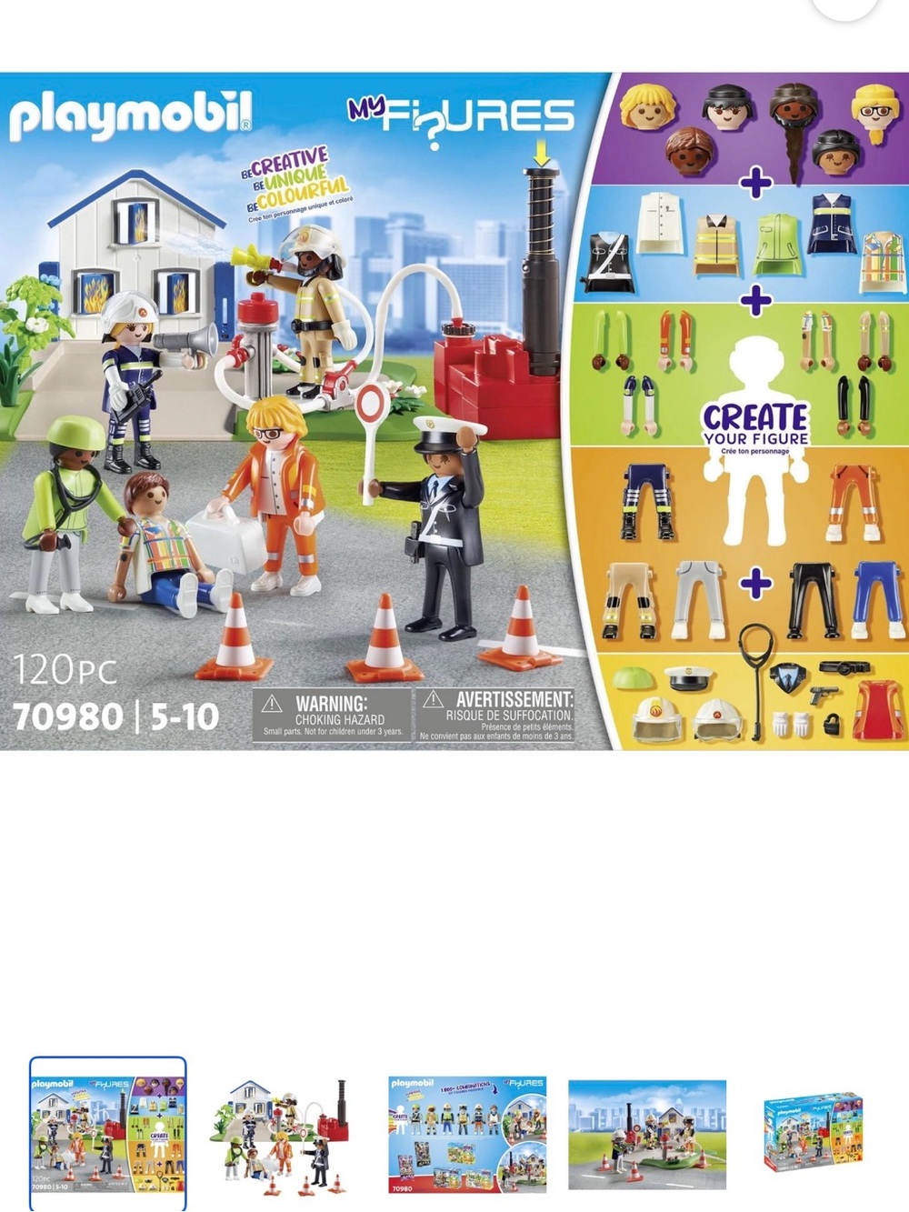 PLAYMOBIL My Figures Rescue Mission 120-Piece Set NWT